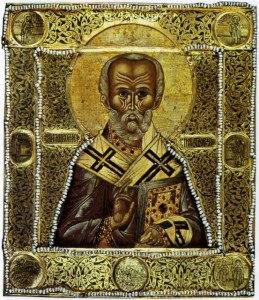 Икона «Св. Николай Чудотворец». 1630-е гг.  Находится в Новодевичьем монастыре в Москве. 